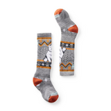 Chaussettes Smartwool Light Gray ours montantes - Matelassage intégral