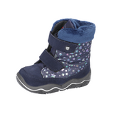 Ricosta Fiora navy natural wool winter boots