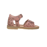 Petit Nord scallop velcro sandal old pink