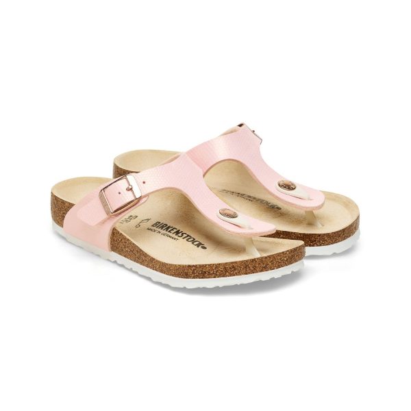 Birkenstock Gizeh Kids lizard pink sandal – Chaussures Piétine