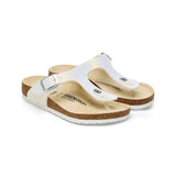 Birkenstock Gizeh Kids lizard white sandal