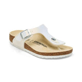 Birkenstock Gizeh Kids lizard white sandal