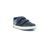 Sneaker Kickers grayy low navy and blue