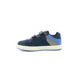 Sneaker Kickers grayy low navy and blue