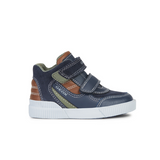 Basket Geox B kilwi Navy cognac