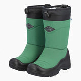 Bottes de neige Kuoma pour enfant de couleur verte avec semelle noire. 