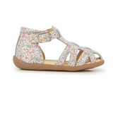 Pom d'Api Stand Up Sandal Sardine Floral Print Silver