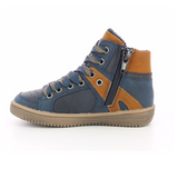 Sneaker Kickers lowell navy-cognac