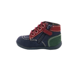 Kickers Bonzip navy red green shoe