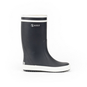 Botte de pluie Aigle pour enfant couleur marine et blanche 
