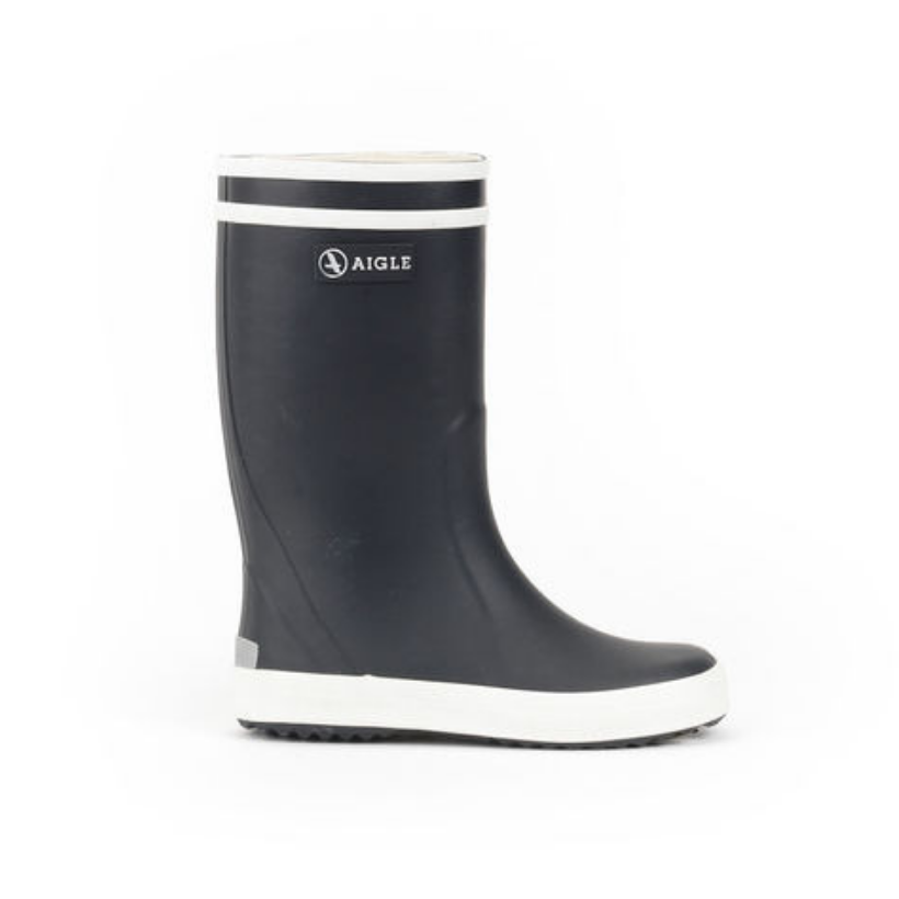 Botte de pluie Aigle pour enfant couleur marine et blanche 