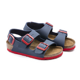 Sandale Birkenstock Roma Milano Bleu Rouge