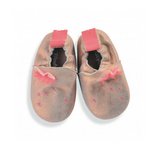 Babybotte Les tartempois rose gold baby slippers