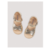 Petit Nord Scallop Cross-Over Gold Sandal