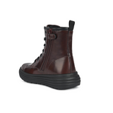 Geox J phaolae burgundy mid-high ankle boot