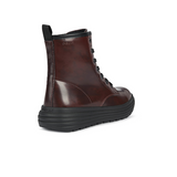 Geox J phaolae burgundy mid-high ankle boot