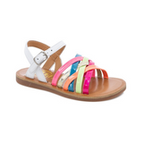 Pom d'Api Plagette Lux White multi neon sandal