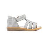 Pom d'Api Poppy strap grey polka dot sandals