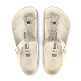 Sandale Birkenstock Gizeh Or Blanc