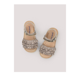 Petit Nord Ruffle Clove Gold Sandal