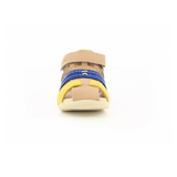 Kickers Bigbazar sandal beige navy yellow