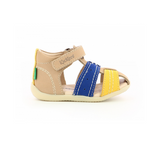 Kickers Bigbazar sandal beige navy yellow