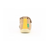 Sandale Kickers  Bigbazar beige jaune marine