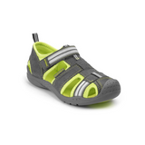 Washable gray/lime Pediped sandal