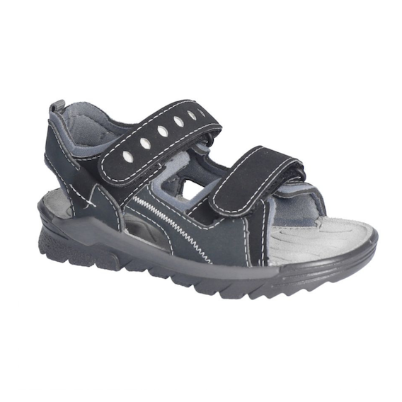 Sandale sport pour enfant de couleur noir, lavable et ajustable, très confortable.