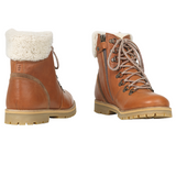 Petit Nord shearling winter boot for women in cognac