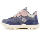 Chaussures pour enfant stylée marine rose avec du brillant. 