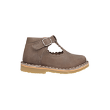 Petit Nord T-bar scallop taupe shoe