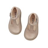 Petit Nord T-Bar Scallop nude oats shoe