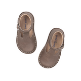 Chaussure Petit Nord T-bar scallop taupe