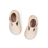 Petit Nord T-Bar scallop cream shoe