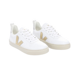 Veja Lacets White Platinum Silver V-10 Shoe