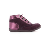 Kickers Candy Dark Purple Metallic Shoe