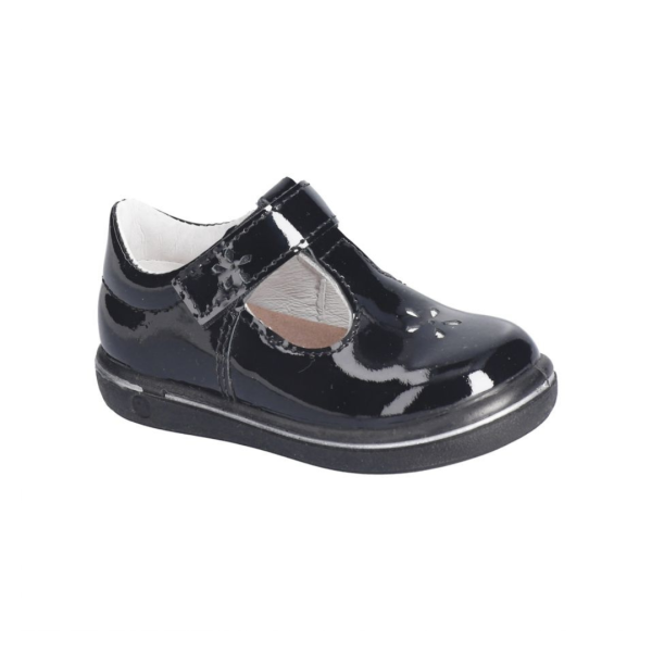 Chaussure Mary Jane noire pour enfant en cuir 