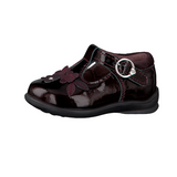 Ricosta Winsy burgundy patent ballerina